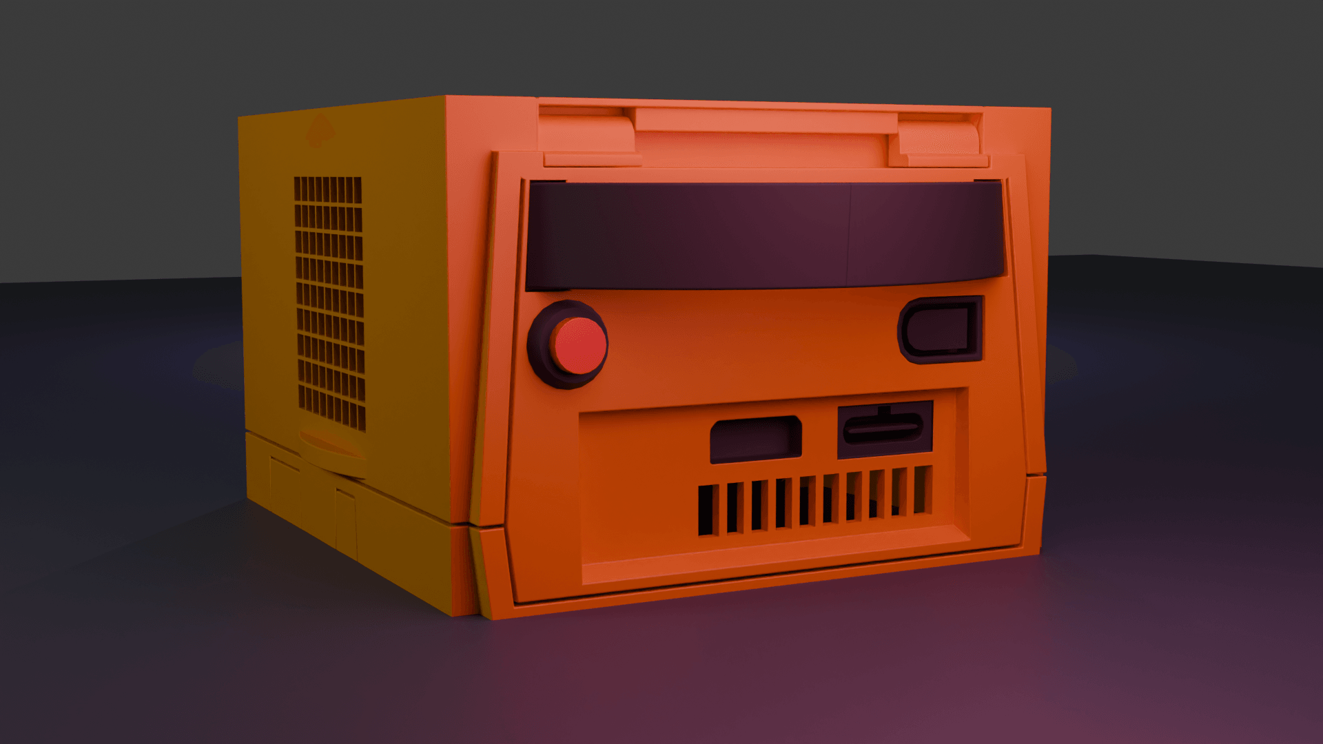 Nintendo GameCube rendered in Blender