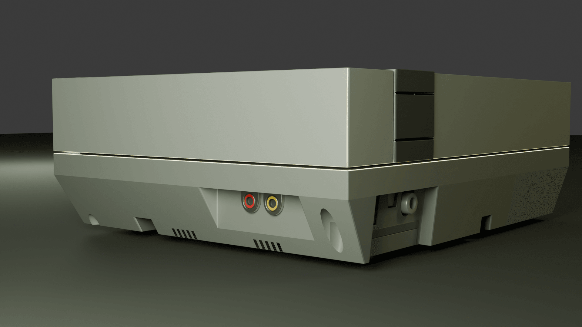 Nintendo Entertainment System rendered in Blender
