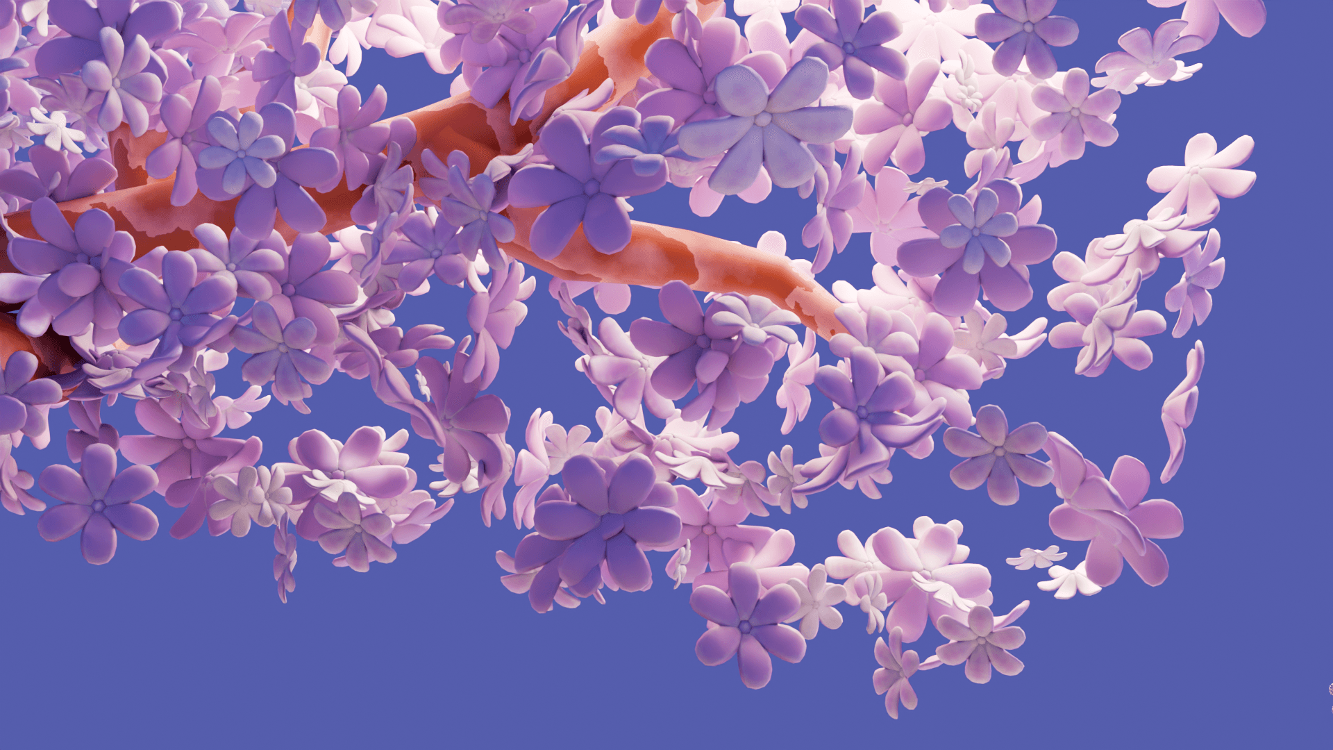 Sakura diorama rendered in Blender