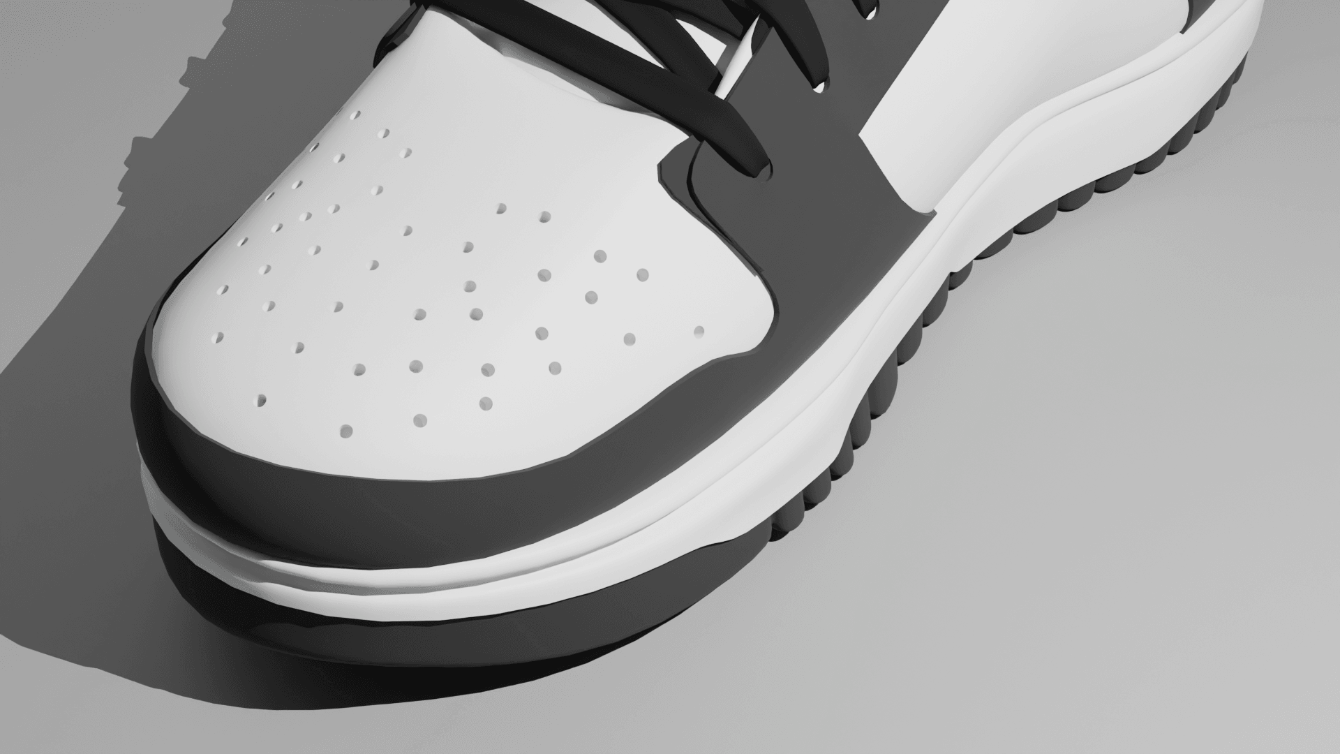 Sneaker rendered in Blender