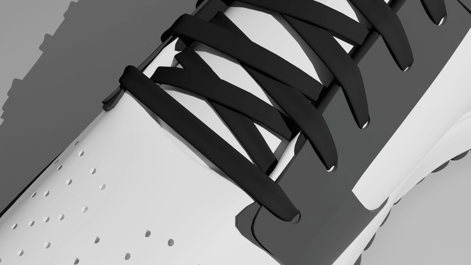 Sneaker rendered in Blender