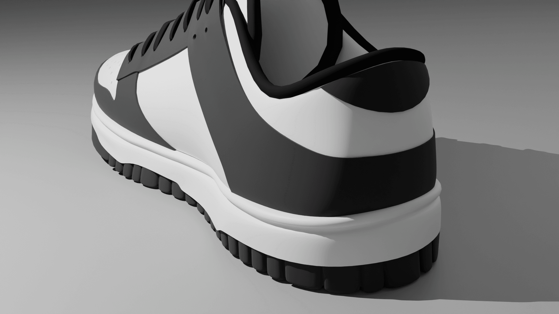Sneaker rendered in Blender
